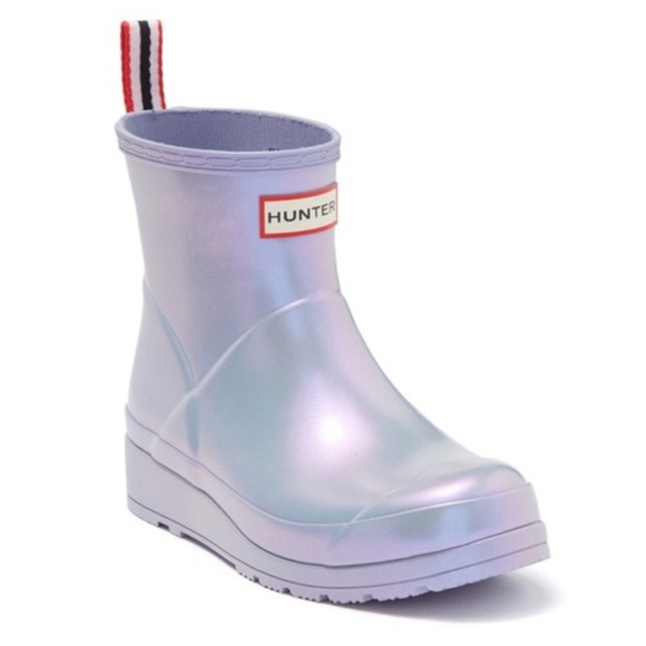 Hunter Original Short Nebula Play Rain Boot Purple Size 9 - Picture 1 of 10
